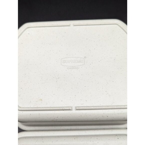 Vintage Supreme Stoneware Food Box with Leather Handles | Made in Canada - Picture 11 of 12